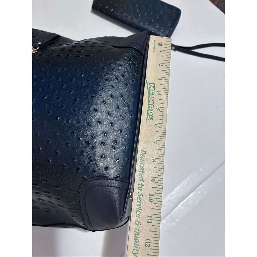 MKF Collection Wandy Vegan Leather Navy Womens Hobo & Clutch Wallet Set by Mia K - Picture 12 of 16